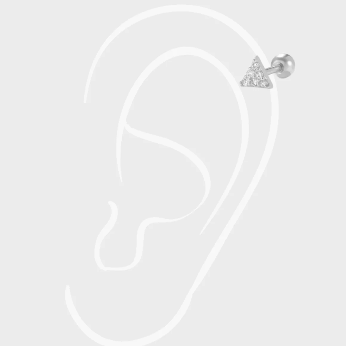 crystal_triangle_piercing_2.webp Winther Studio Øreringe | Piercingsmykker*Crystal Triangle Piercing