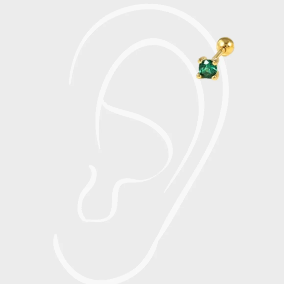Winther Studio Øreringe | Piercingsmykker*Cubic Zircon Piercing