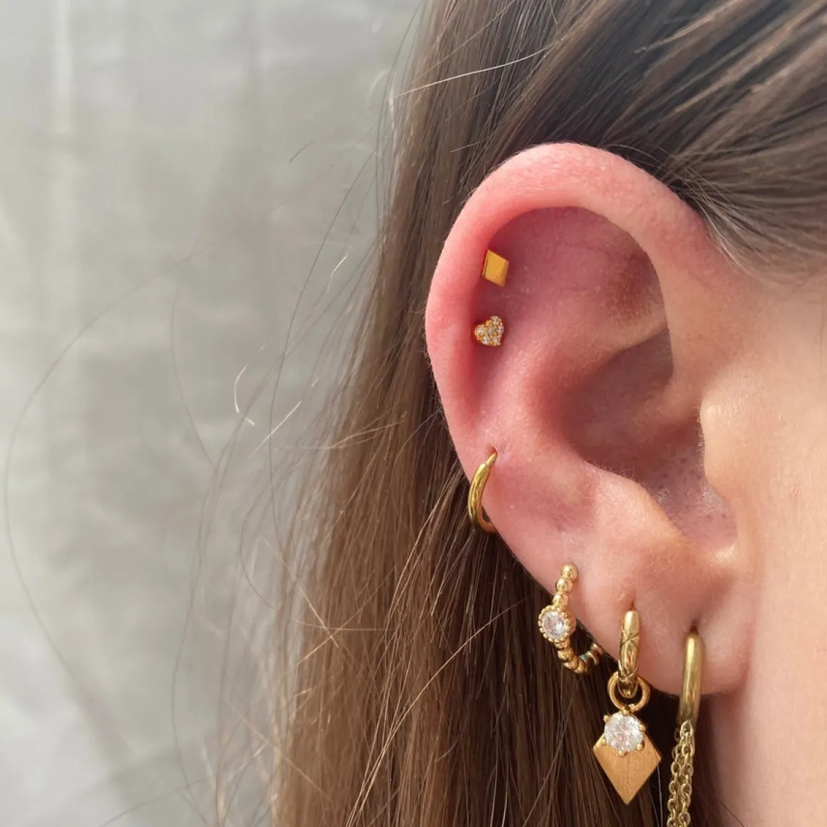 Winther Studio Øreringe | Piercingsmykker*Diamond Piercing
