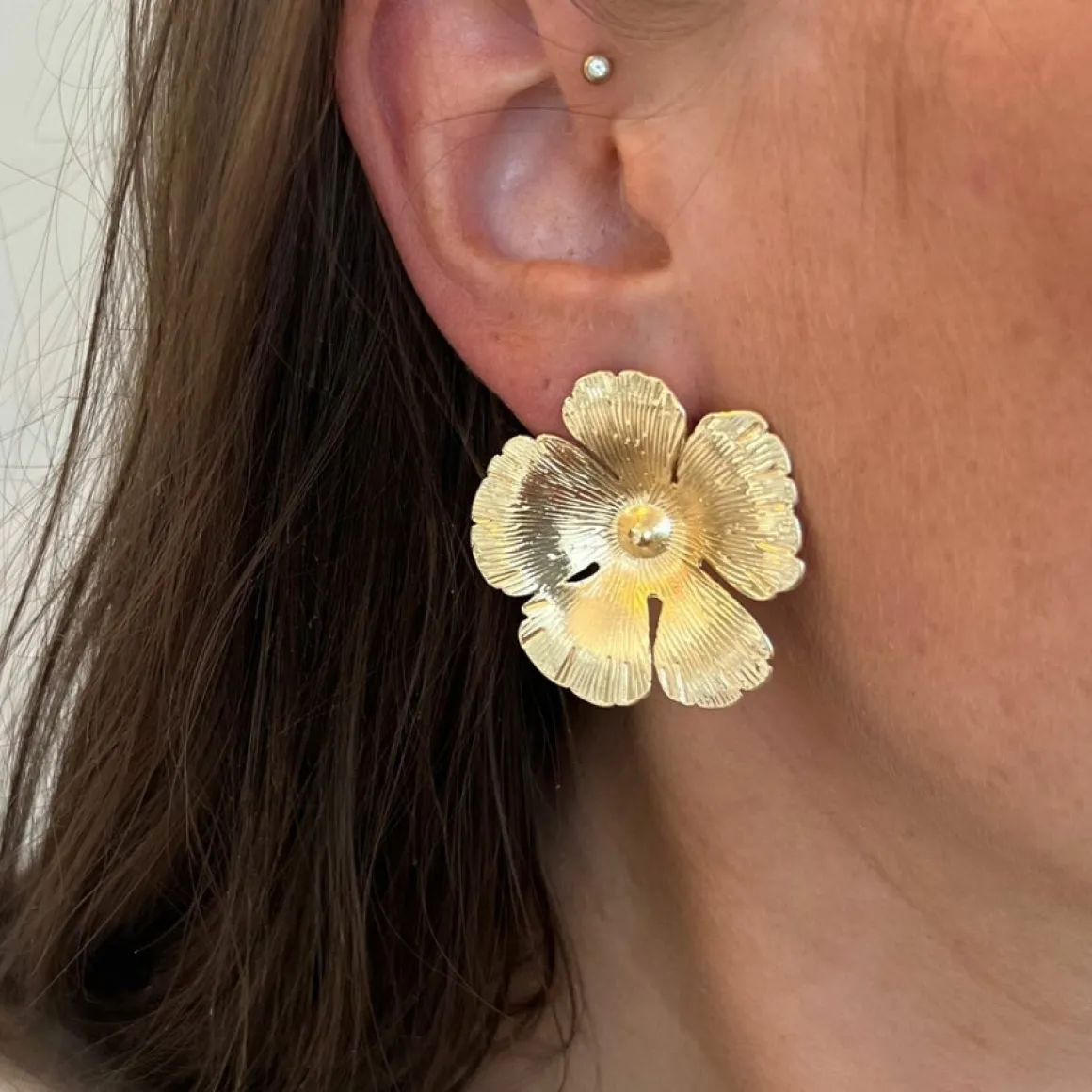 Winther Studio Øreringe*Flower Bomb Øreringe Guld