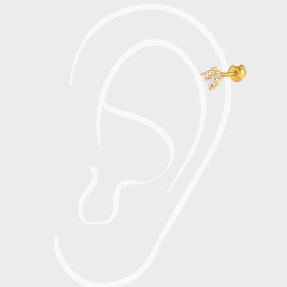 Winther Studio Øreringe | Piercingsmykker*Lapis Piercing Sølv