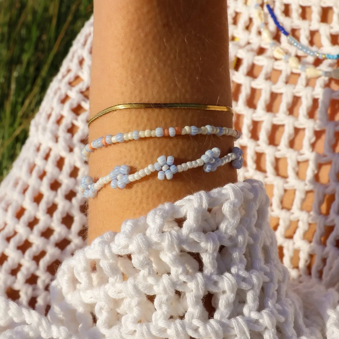 Winther Studio Armbånd*Paralia Armbånd hvid/blå