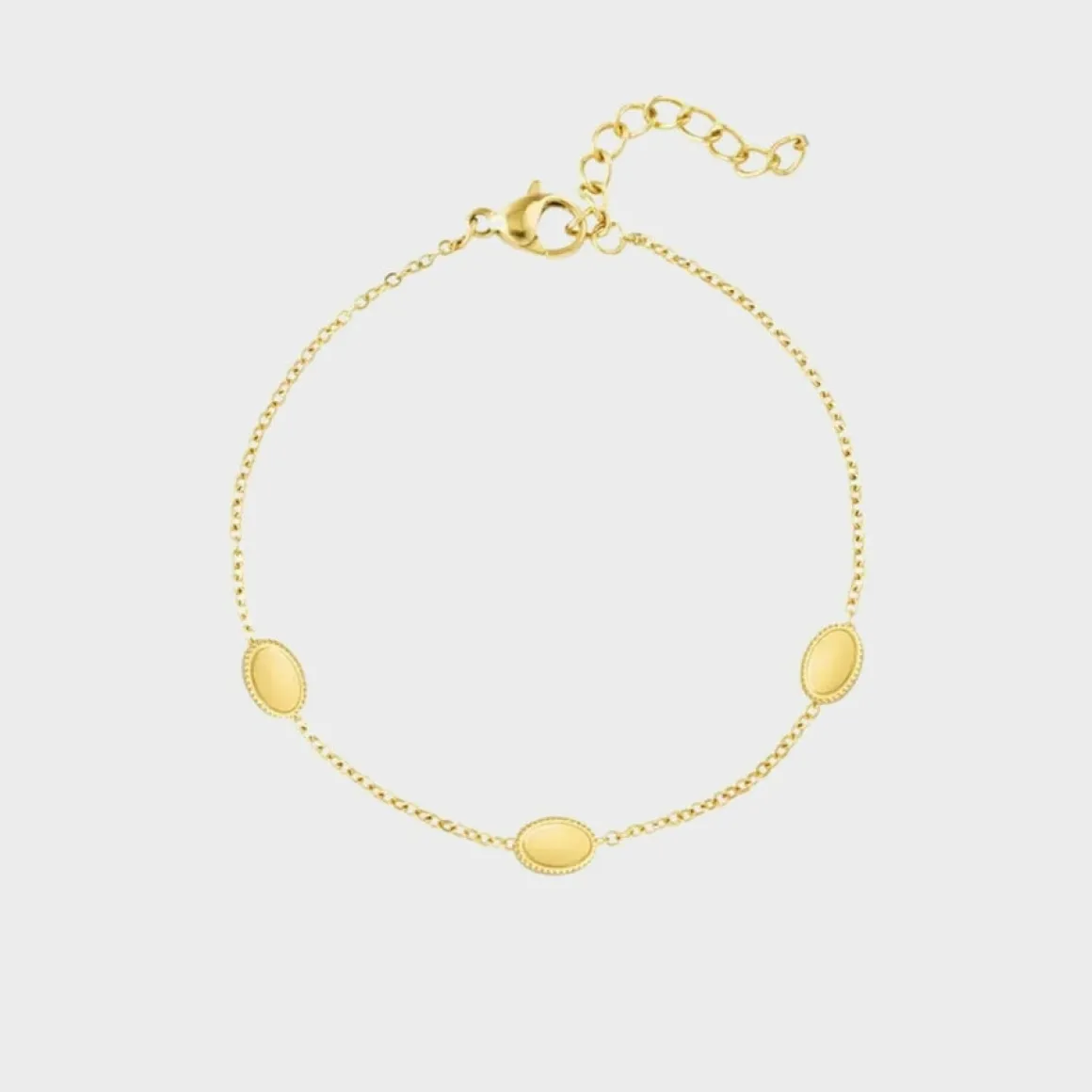 Winther Studio Armbånd*Plate Charm Armbånd Guld