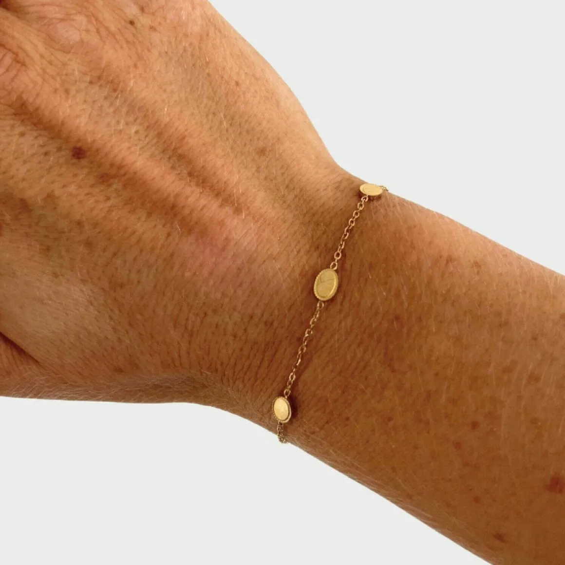 Winther Studio Armbånd*Plate Charm Armbånd Guld