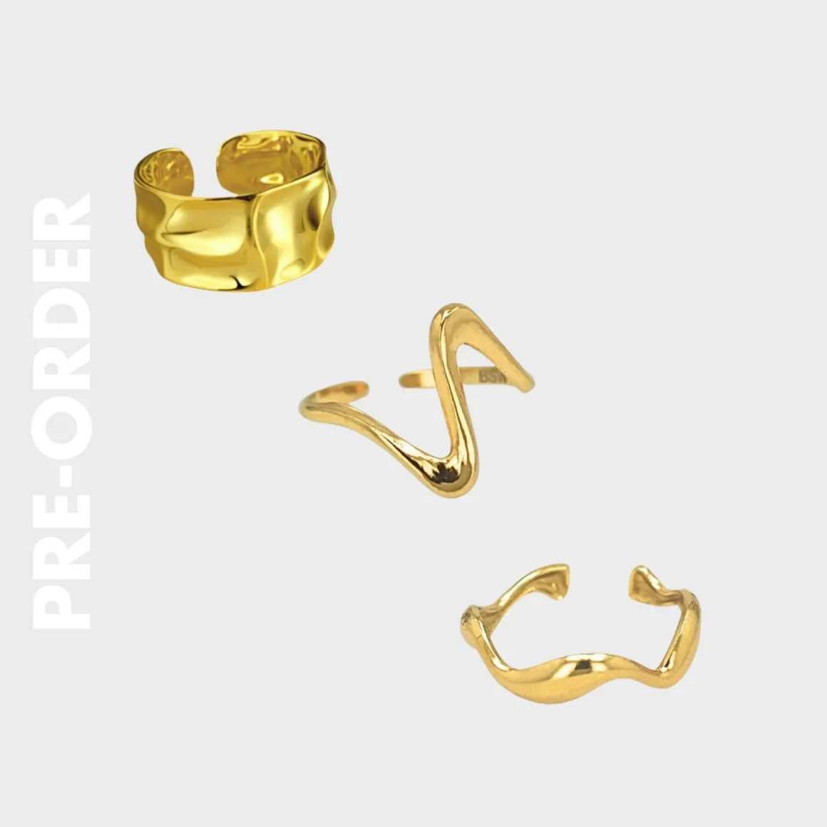Winther Studio Smykkesæt | Ringe*Pre-Order Ring Mix - farvet Guld