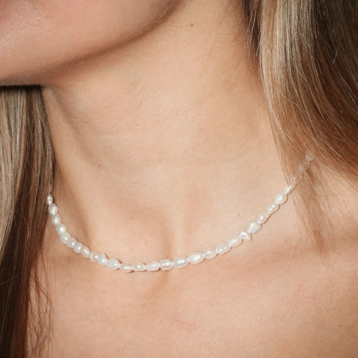 Winther Studio Konfirmation | Halskæder*Small Pearl Choker Guld