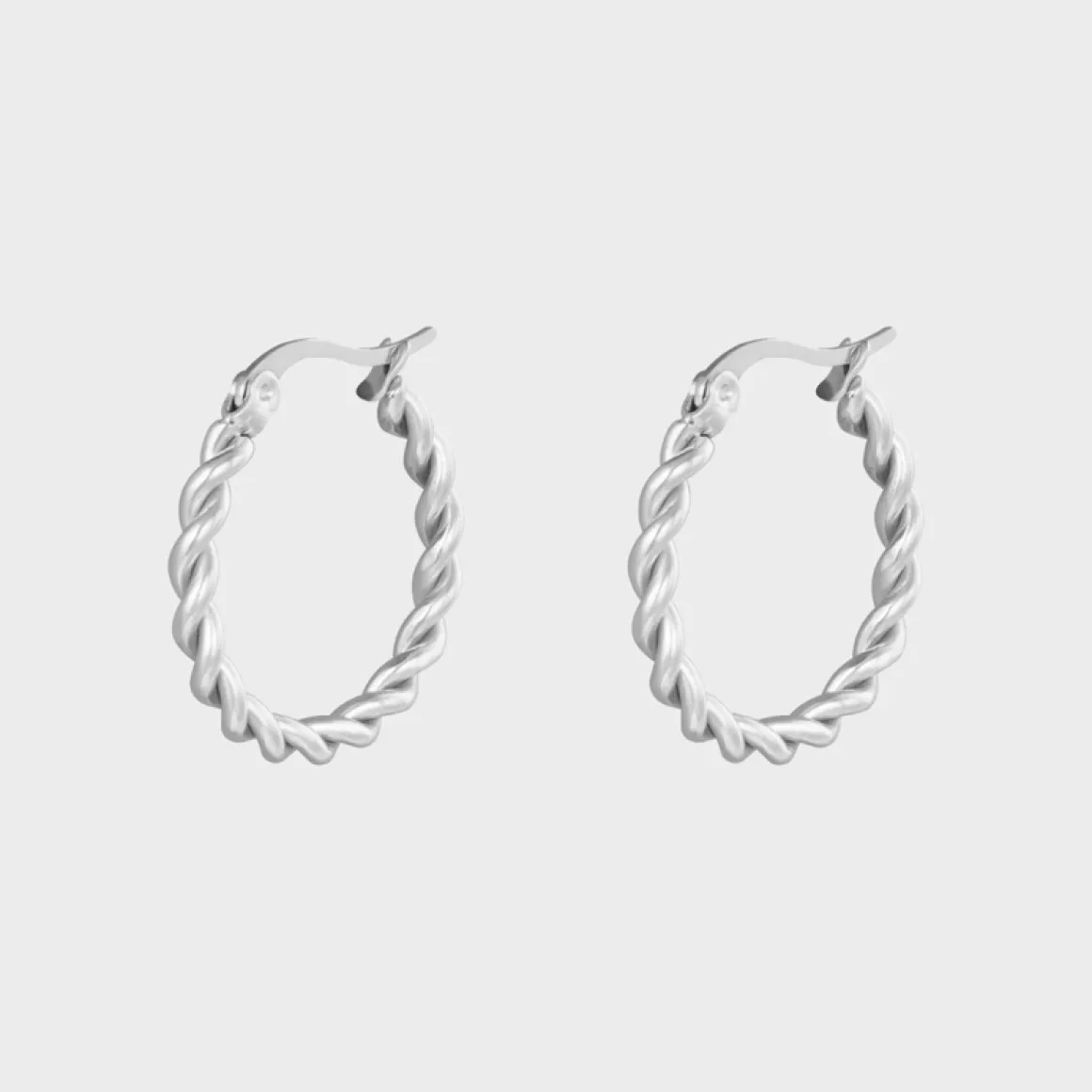 Winther Studio Øreringe | Archive Sale*Twined Hoops 2,2cm Sølv