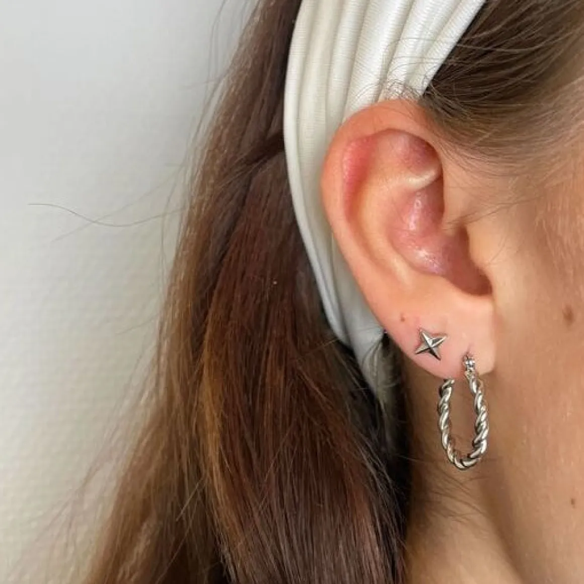 Winther Studio Øreringe | Archive Sale*Twined Hoops 2,2cm Sølv